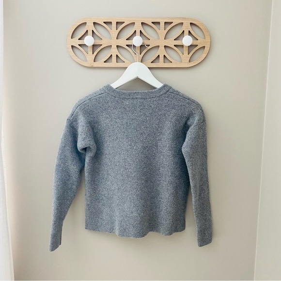 Madewell Lace-Up Pullover Sweater Gray Sz XXS - Picture 6 of 9